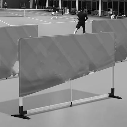 The Movable Ping Pong Ball Baffle,Portable Ping Pong Baffle, Foldable Field Fence Surround Block, Reusable Fabric with Galvanized Steel Frame, Easy to Install，（Blue，1 piece） - color: Blue, size: 1 piece