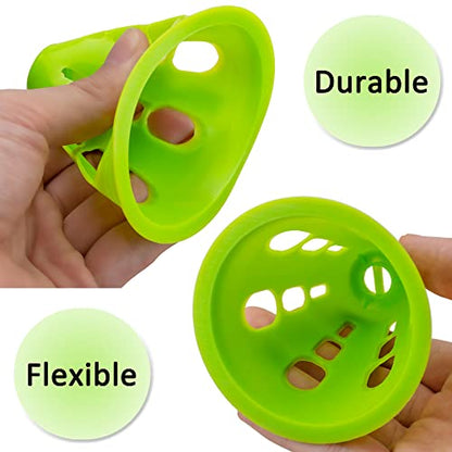 Famgee 3 Inch Plastic Windproof Slalom Cones Inline Roller Skating Cones Pile Cup Roadblocks Traffic Road Cones Set with Holes for Skate Practice Sport Training - color: 5 Colors 20 Pcs Style 2