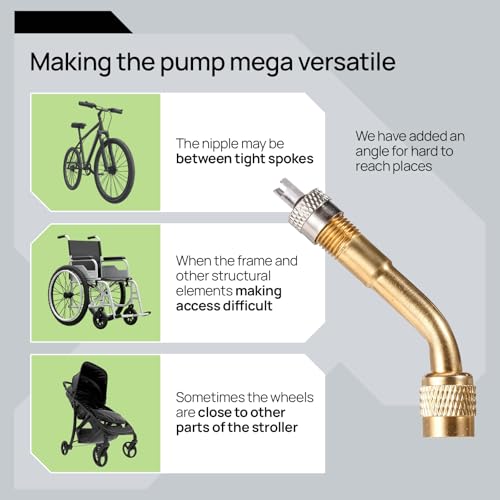 Bike Pump Floor, Advanced Bike Tire Inflator, Bicycle Hand Air Pump with Dual Presta and Schrader Valves, Handheld Pump, Suitable for Road and Mountain Bikes, Baby Stroller, Balls - style: Portable