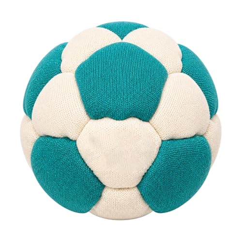 Footbag Hacky for Adults 6cm / 2.37" Plush Soft Soccer Balls - Safe Indoor & Outdoor Play - Super Quiet Stuffed Kickball for Home & Garden (No Hard Plastic) - color: A14