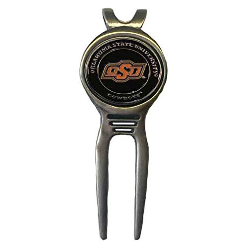 Divot Repair Tool Removable Magnetic Ball Marker-Best Divot Fixer - style: OKLAHOMA STATE COWBOYS