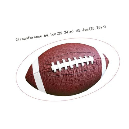 American Football, Soft Training Football, Rugby Ball with Inflator Pump for Games Training Leisure Games - size: 25.5cm to 26.5cm
