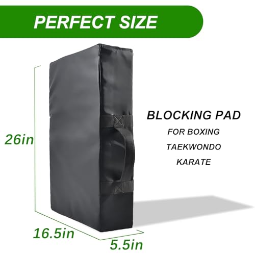 Blocking Shield - 26 x 16 inch Thick Sponge Kick Pad for Professional Sports Training Football Basketball Hockey Lacrosse