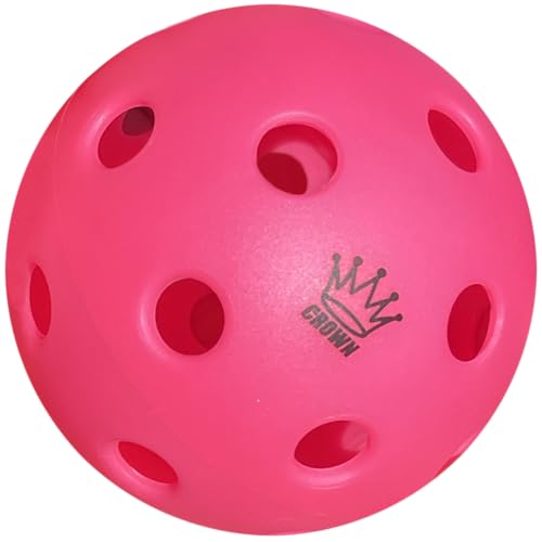 CROWN PICKLEBALL - High-Performance Indoor Pickleballs (3-Pack Dragonfruit) Dragonfruit (3-Pack)