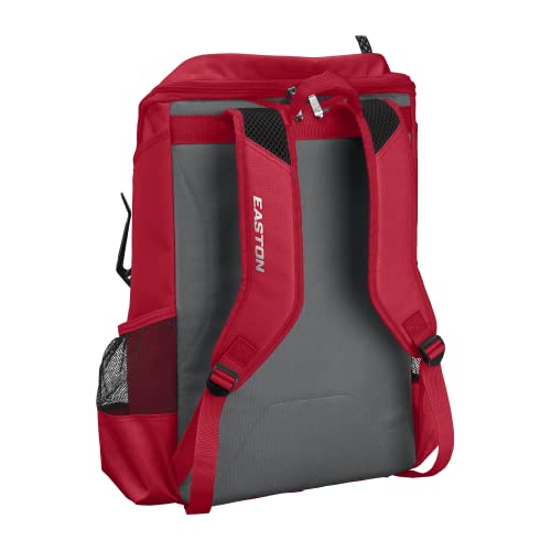 Easton | Ghost NX Backpack Equipment Bag | Adult | Fastpitch Softball | Team Logo Panel | Multiple Colors - color: Red