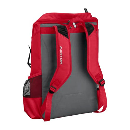 Easton | Ghost NX Backpack Equipment Bag | Adult | Fastpitch Softball | Team Logo Panel | Multiple Colors - color: Red