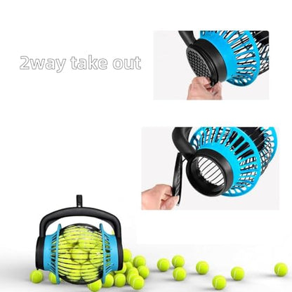 Tennis Ball Pickleball Collector Roller, Quick Rolling Picker for Tennis Balls