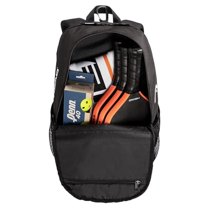 HEAD Tour Pickleball Backpack 22L, Hanging Fence Hook, Shoe Compartment, Fits Up to 3 Pickleball Paddles