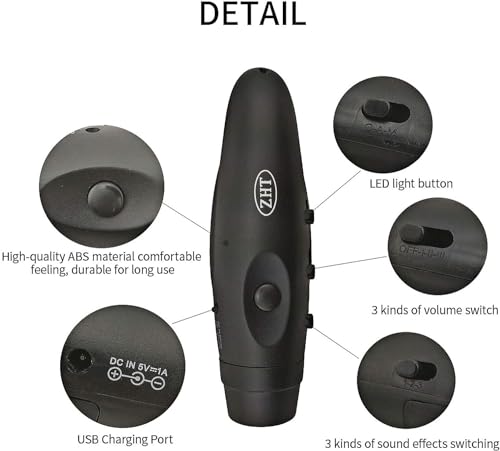 ZHT Electronic Whistles for Referees with USB Charging, 3 Tone High Volume Emergency Whistle for Referee Coaches Teacher, Outdoor Camping Hiking Boating Safety Whistles with Lanyard - color: Two Black