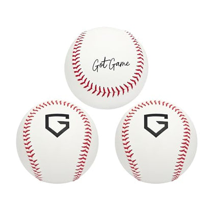 Hand-Stitched Realistic Soft Practice Baseball - Safe Indoor/Outdoor Training Ball for Kids, Youth & Adults - Foam-Like for Throwing, Catching, Batting, Fielding & Hitting - Perfect Baseball Gift
