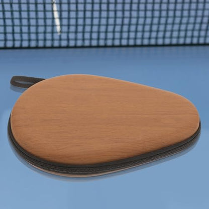 LALAFINA Table Tennis Paddle Bag Reusable Storage Case Gourd-shaped Wooden Racket Protector Fixed Organizer for Sports and Game Use