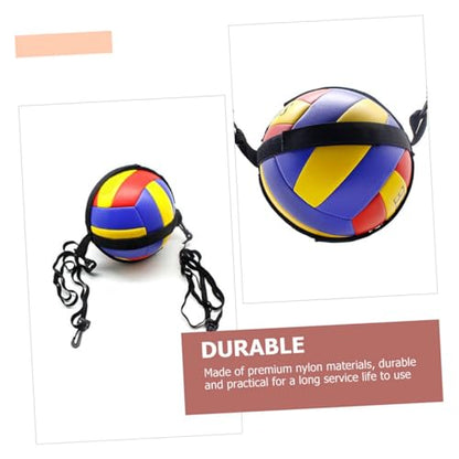 Totority 1set Portable Volleyball Spike Trainer Volleyball Practice Strap for Hitting Serving Setting Skills Enhancement for Boys and Girls Beginners
