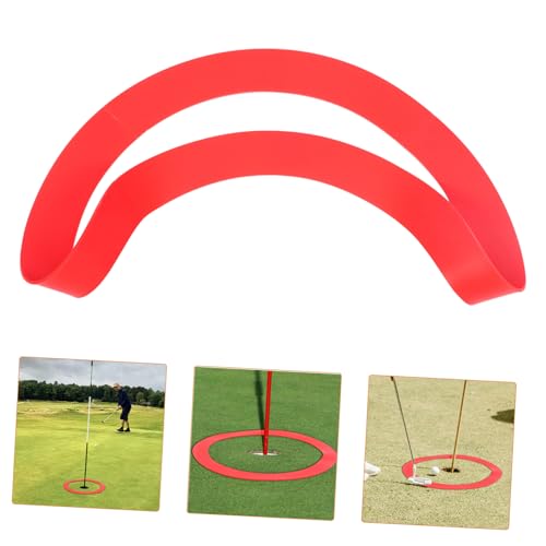 Golf Putting Practice Circle Silicone Aid for Indoor Skill Development Easy to Identify Design for Enhanced Precision