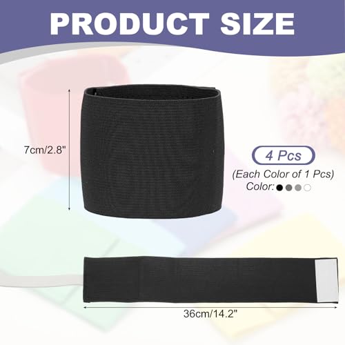 Soccer Captain Armband, Elastic Wrist Arm Bands Adjustable Player Team Leader Anti-Slip Badge Sports Accessories-Fit - color: Classic Color
