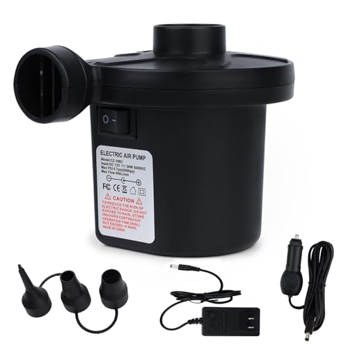 Electric Air Pump for Inflatables Air Mattress Pumps Air Bed Pool Air Pump for Inflatables AC/DC Air Inflator Deflator Float Pumps