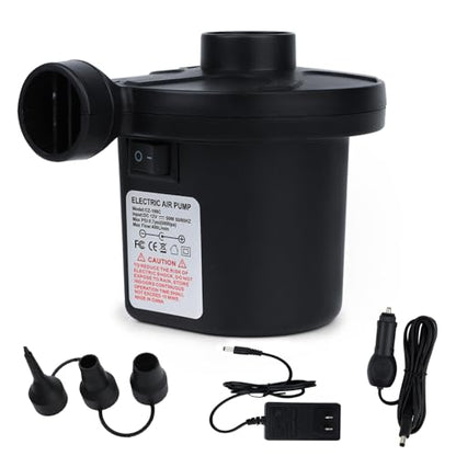 Electric Air Pump for Inflatables Air Mattress Pumps Air Bed Pool Air Pump for Inflatables AC/DC Air Inflator Deflator Float Pumps