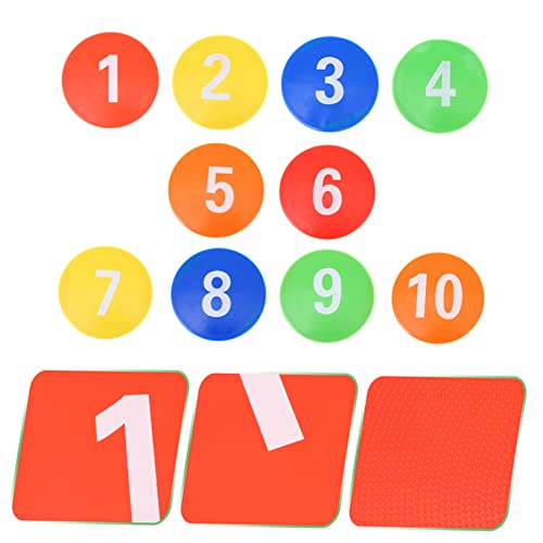 UPKOCH 1set Reusable Sports Markers for Football Training Non-Fading Soccer Markers Patterns for Indoor and Outdoor Agility Drills