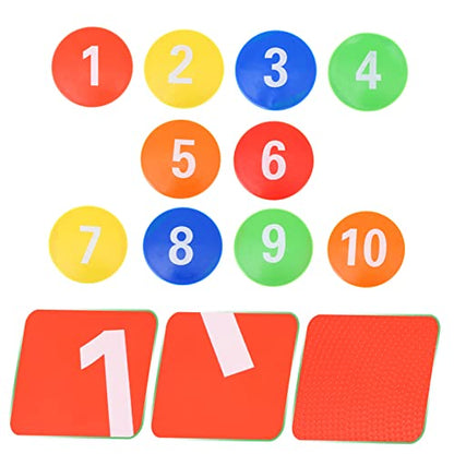 UPKOCH 1set Reusable Sports Markers for Football Training Non-Fading Soccer Markers Patterns for Indoor and Outdoor Agility Drills