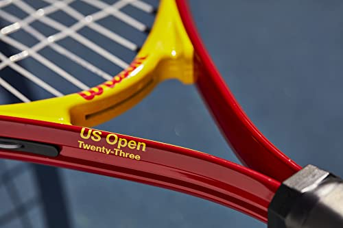 Wilson US Open Jr Tennis Racket, for Kids, Aluminium, Blue/Green, 21