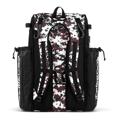 Boombah Catchers Superpack Bat Bag Digital Camo - 23-1/2" x 13-1/2" x 9-1/2" - Multiple Colors - Holds 4 Bats - Backpack Version (no Wheels)