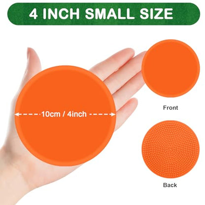 Poly Spot Markers 4inch Poly Spots for Gym Floor, 24/36/60 Pcs Flat Cones Non-Slip Rubber Floor Dots Agility Markers for Soccer Basketball Sports Speed Training, Dance, Classroom Activities - style: 60 pcs