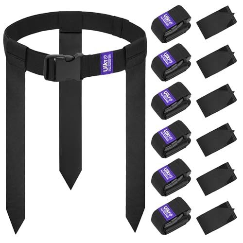 Flag Football Belts, 7 Player Flag Football Set, 21 Flags for Flag Football for Kids Youth Adults Training Sports - color: Black