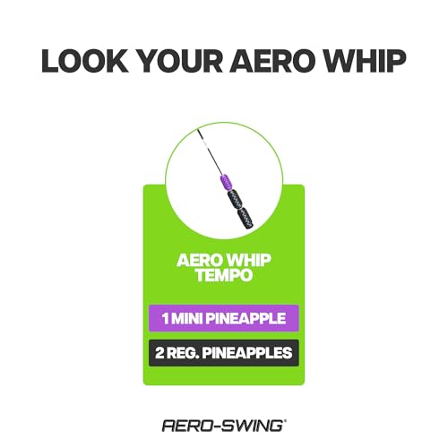 Aero Whip Shaft Tempo and Speed Golf Trainer, Flexible Shaft for Golf Training Aid, Great Golf Warm Up Tool, Swing Speed Air Resistance Training, Gain Up to 30 Yards On Your Drive - color: Black and Purple