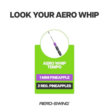Aero Whip Shaft Tempo and Speed Golf Trainer, Flexible Shaft for Golf Training Aid, Great Golf Warm Up Tool, Swing Speed Air Resistance Training, Gain Up to 30 Yards On Your Drive - color: Black and Purple