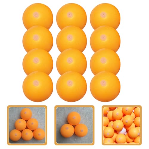 GALPADA 100pcs 27mm Table Tennis Balls with Hole, Abs Plastic Ping Pong Balls for Practice Machine Training, Yellow Bulk Set for Leisure and Competition Use