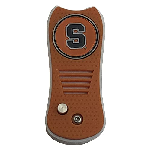 Switchblade Divot Repair Tool with Logo Printed Removable Magnetic Ball Marker-Best Divot Fixer - style: Syracuse Orangemen