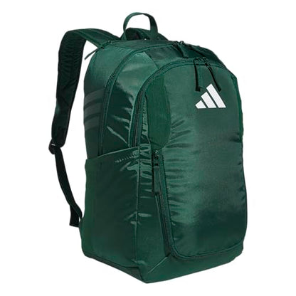 adidas Stadium 4 Soccer Backpack – Team Sports Bag with Ball Pocket, 36L - color: Dark Green