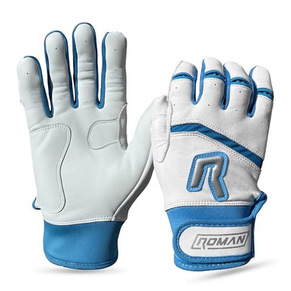 Short Cuff Baseball Gloves - color: Caribbean Blue, size: Youth XL
