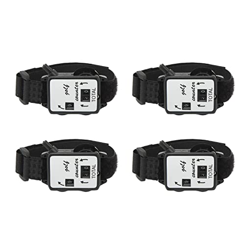 Scour Counter Watch Manual Stroke Keeper Portable Golf Score Tracker Wrist Wearable for Golfers Plastic 4PCS Set