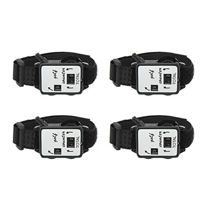 Scour Counter Watch Manual Stroke Keeper Portable Golf Score Tracker Wrist Wearable for Golfers Plastic 4PCS Set