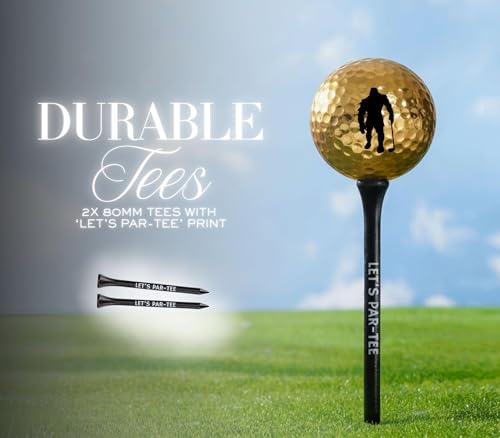 Sasquatch Gifts for Men Golf Ball & Tee Holder with 2 Balls and 2 Tees - Sasquatch Bigfoot Golf Gifts Accessories for Men