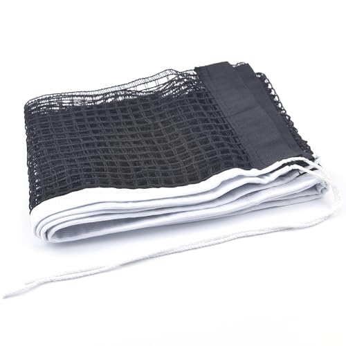 Ping Pong Net Nylon Pingpong Net for Indoor Outdoor School Gym Black Table Tennis Net Replacement (70.8" x 5.9")