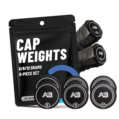 Pickleball Paddle Cap Weights – Weighted End Cap Counterbalance Set | Improves Balance, Control & Stability | Personalized Feel