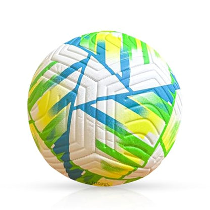 Size 5 Soccer Balls Official for Training, Professional Soccer Ball, Soccer Ball World Cup 2026, Durable PU Cover, Long Air Retention, Reinforced Valve, Includes Pump, Ready for Indoor and Outdoor