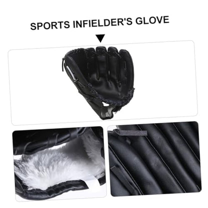 PU Baseball Glove Lightweight Pitcher Training Glove for Youth Infielders Softball Mitt Protective Hand Gear