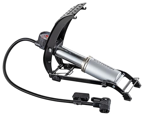 Schwinn Foot Operated Bike Pump - color: Grey, Air Base