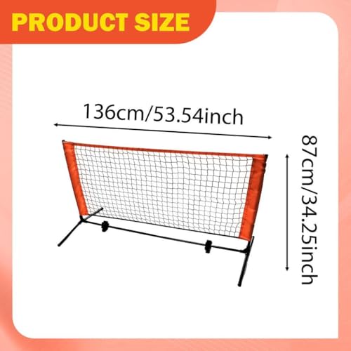 Mini Pickleball Net Easy Setup Detachable Pickleball Equipment with Sturdy Frame for Driveway Backyard Portable Sports Net