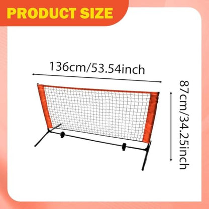 Mini Pickleball Net Easy Setup Detachable Pickleball Equipment with Sturdy Frame for Driveway Backyard Portable Sports Net