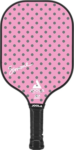 JOOLA Pickleball Paddle – Reinforced Fiberglass Surface, Honeycomb Polypropylene Core, USAP Approved Paddles, Durable & Beginner-Friendly Pickleball Racket w/Comfortable Grip, Multiple Colors - color: Beacon | Polka Dots