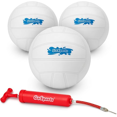 GoSports Water Volleyball 3 Pack Great for Swimming Pools or Lawn Volleyball Games - style: White Volleyballs - 3 Pack