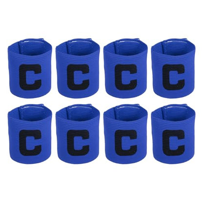 MECCANIXITY Soccer Captain Armband, Captain Arm Bands for Soccer Elastic Captain C Arm Band Sports Captain Armband for Football Team Training Youth & Adult - color: Blue