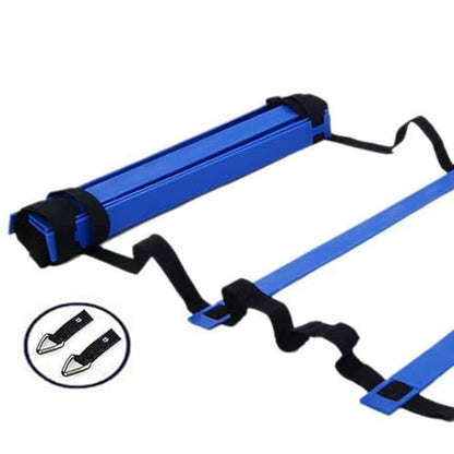 20ft Sports Agility Ladder, Agility Training Equipment for Football, Exercise, Tennis, Legs Workout with Speed Parachute, Cones and Carry Bag