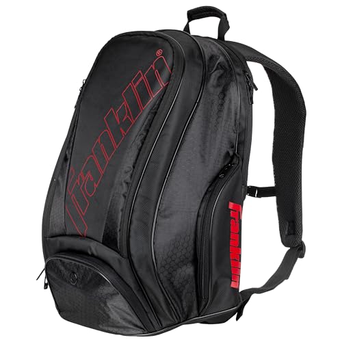 Franklin Sports Pickleball Bags - Deluxe Competition Pro Backpack for Gear + Equipment - Pickleball Bag for Men + Women - Holds Paddles, Balls + Accessories - Elite Nylon Fabric