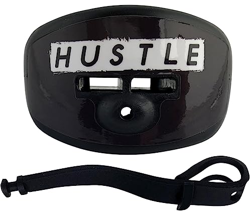 DAMAGE CONTROL Pacifier Mouthpiece – Football Mouthguard with Helmet Strap, Protects Teeth, Jaw & Mouth – Mouth Piece for Sports, No Boiling, Allows Airflow – Gear for Adults & Youth (Hustle) - color: Hustle