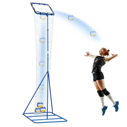 Winthai Volleyball Setter Trainer Net with 3 Angle Adjustment, 8.53 ft to 9.84 ft Adjustable Height for Professional, Beginner Serving, Passing Setting Training Practice Equipment Indoor and Outdoor