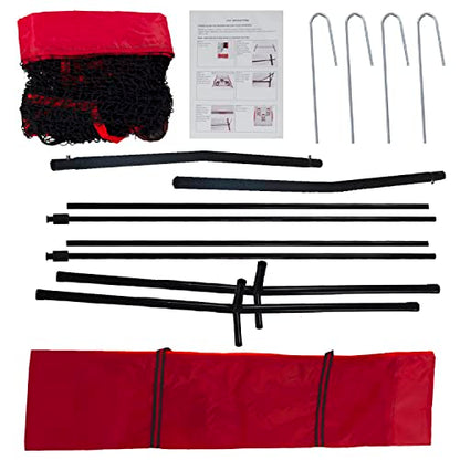 Football Throwing Net - 6x6 FT Portable Training Net with 3 Target Pockets for Improving QB Throwing Accuracy - Outdoor Indoor Teens Adults Practice Gifts